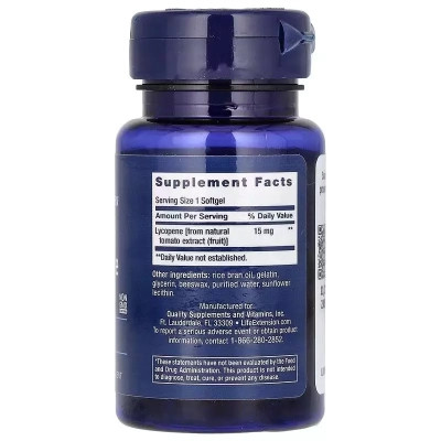 Вітамінно-мінеральний комплекс Life Extension Лікопін, 15 мг, Mega Lycopene, 90 гелевих капсул (LEX-45509) Вінниця - фото 2