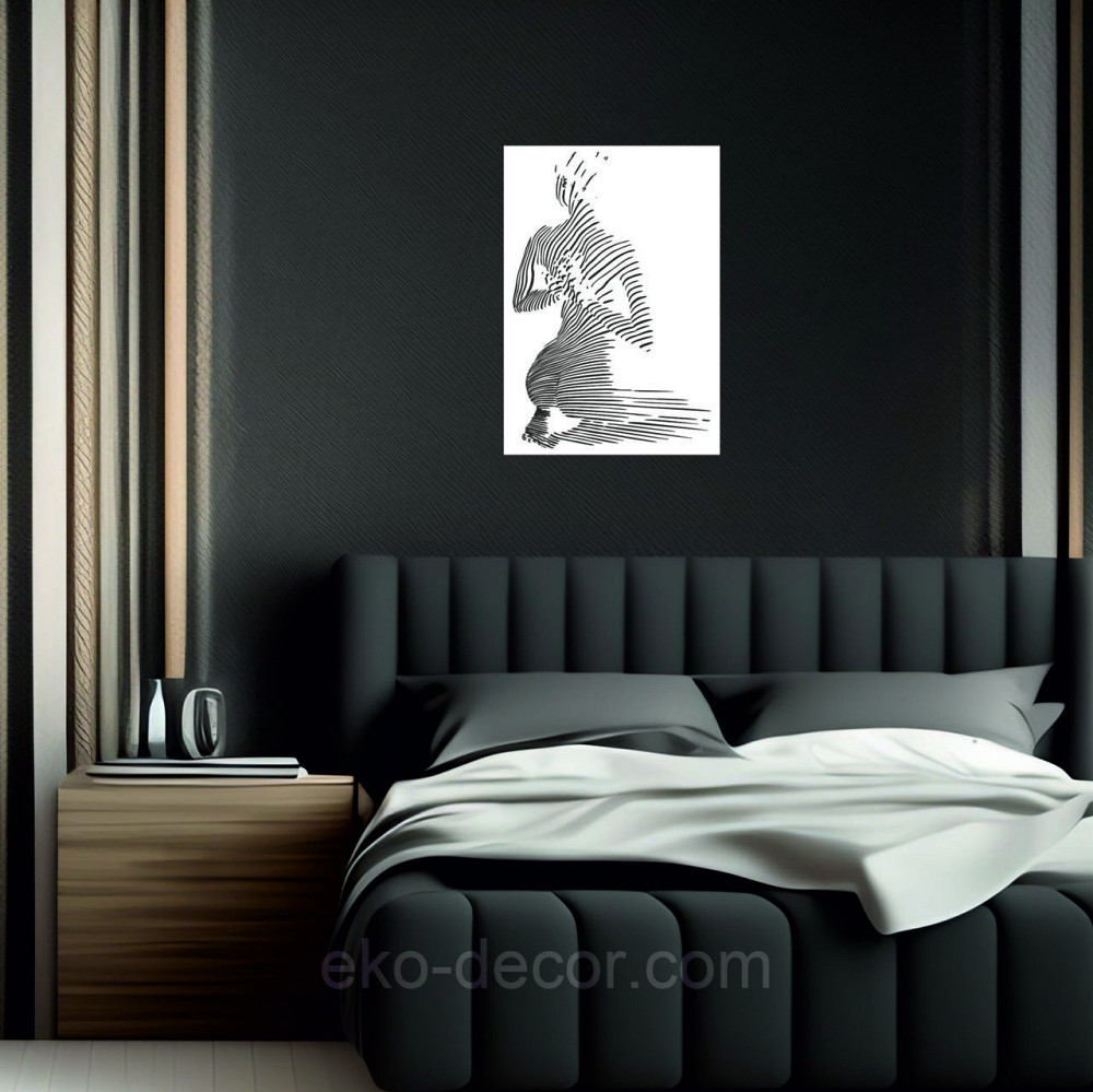 Декоративне настінне Панно «Жіноче тіло», Декор на стіну 70*48 см, Білий Київ - фото 10