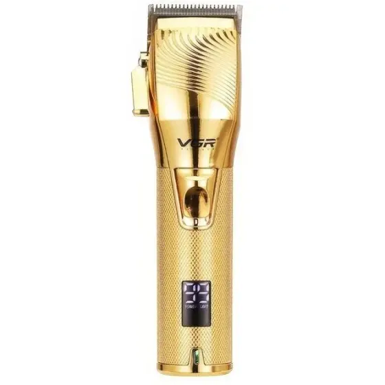Профессиональная аккумуляторная машинка для стрижки волос VGR V-280 с дисплеем и насадками Коломыя