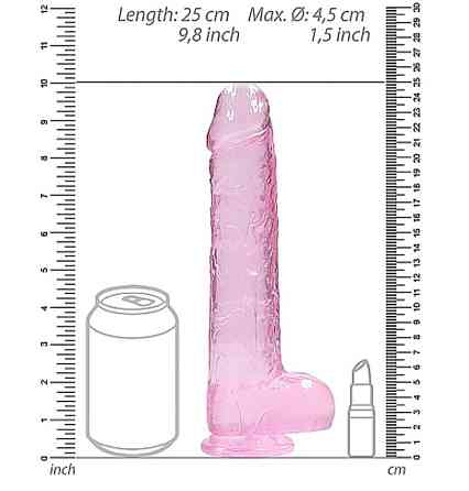 Фалоімітатор - Realrock Dildo 9" Pink Sex Aura Київ