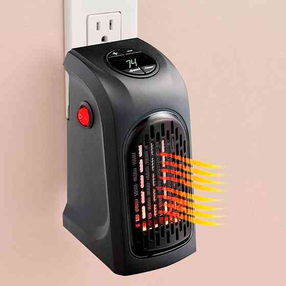 Портативний обігрівач 400Вт HANDY HEATER з таймером / Кімнатний тепловентилятор з дисплеєм від мережі Київ