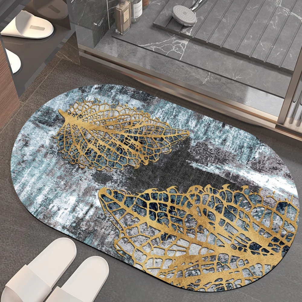 Коврик для душа и ванной комнаты мягкий диатомитовый быстросохнущий антискользящий для кухни, прихожей 50х80 см BF-006 Каменец-Подольский - изображение 1