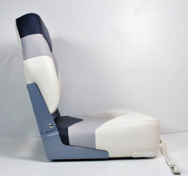 Сиденье Для Катера Лодки Яхты Premium Folding Seat Серо-Черно-Белое Днепр - изображение 4