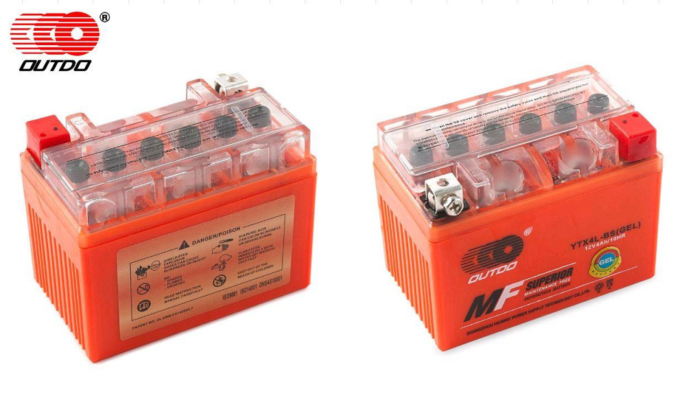 Аккумулятор 12V 4А гелевый (114x71x88, оранжевый, mod:X4L-BS) Мукачево - изображение 1