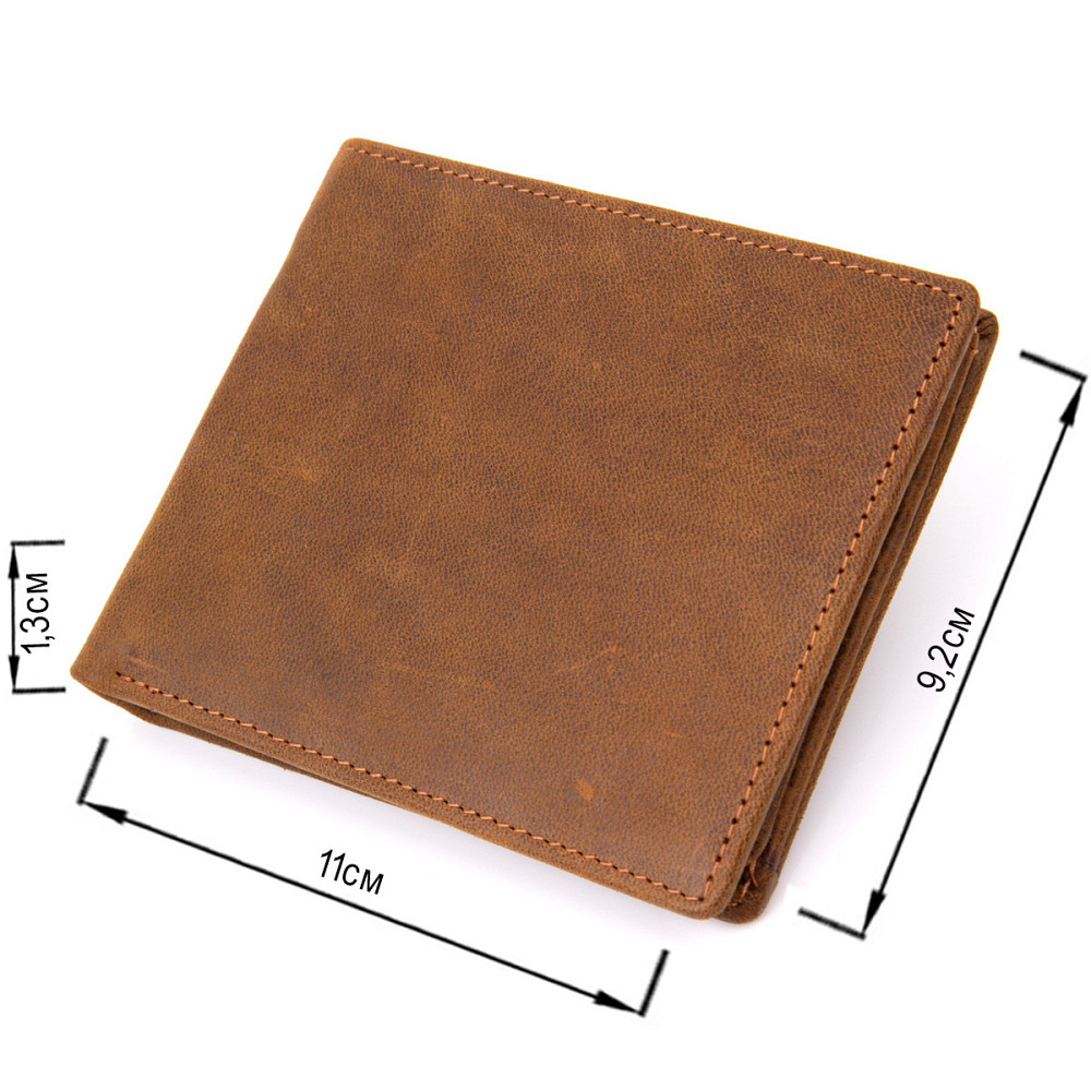 Портмоне унісекс матове Vintage 20421 Коричневе Київ - фото 7