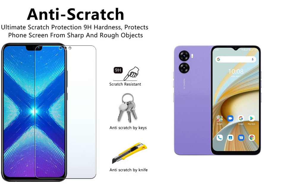 Защитное стекло NeoGlass для UMIDIGI G5, G5C, G5S, G5 Mecha – ультрапрозрачное и устойчивое Киев - изображение 1