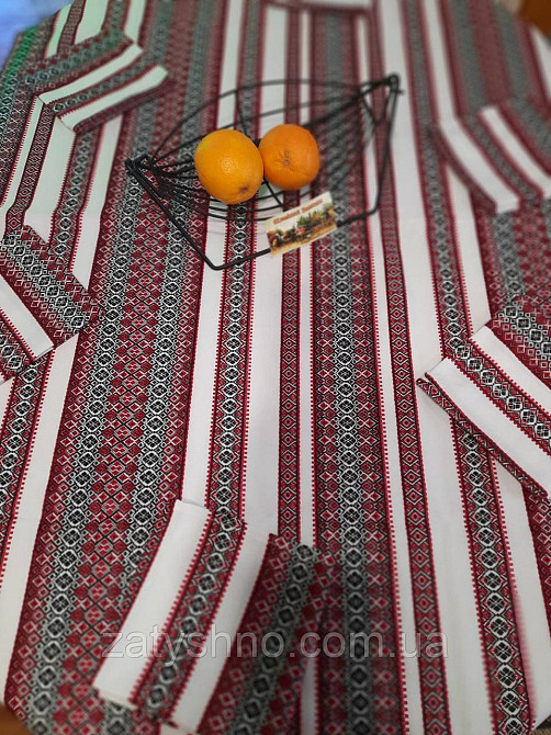 Вишита скатертина з серветками на подарунок Київ - фото 5