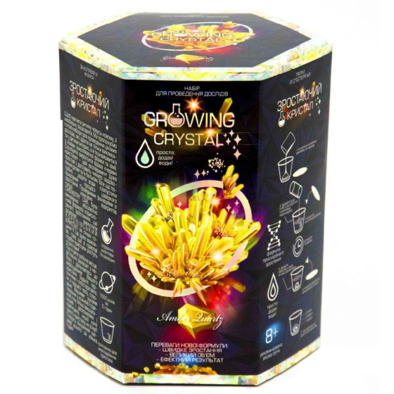 Ігровий набір для вирощування кристалів GRK-01 GROWING CRYSTAL  Бурштин Вінниця