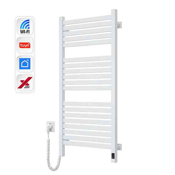 Електрична сушарка для рушників NAVIN Авангард X 480х1000 Sensor з WI-FI лівобічна, біла Київ