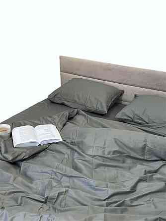 Ecotton Підковдра на блискавці Ecotton полуторний 150х215 см сатин із бавовни однотонний сірий Киев
