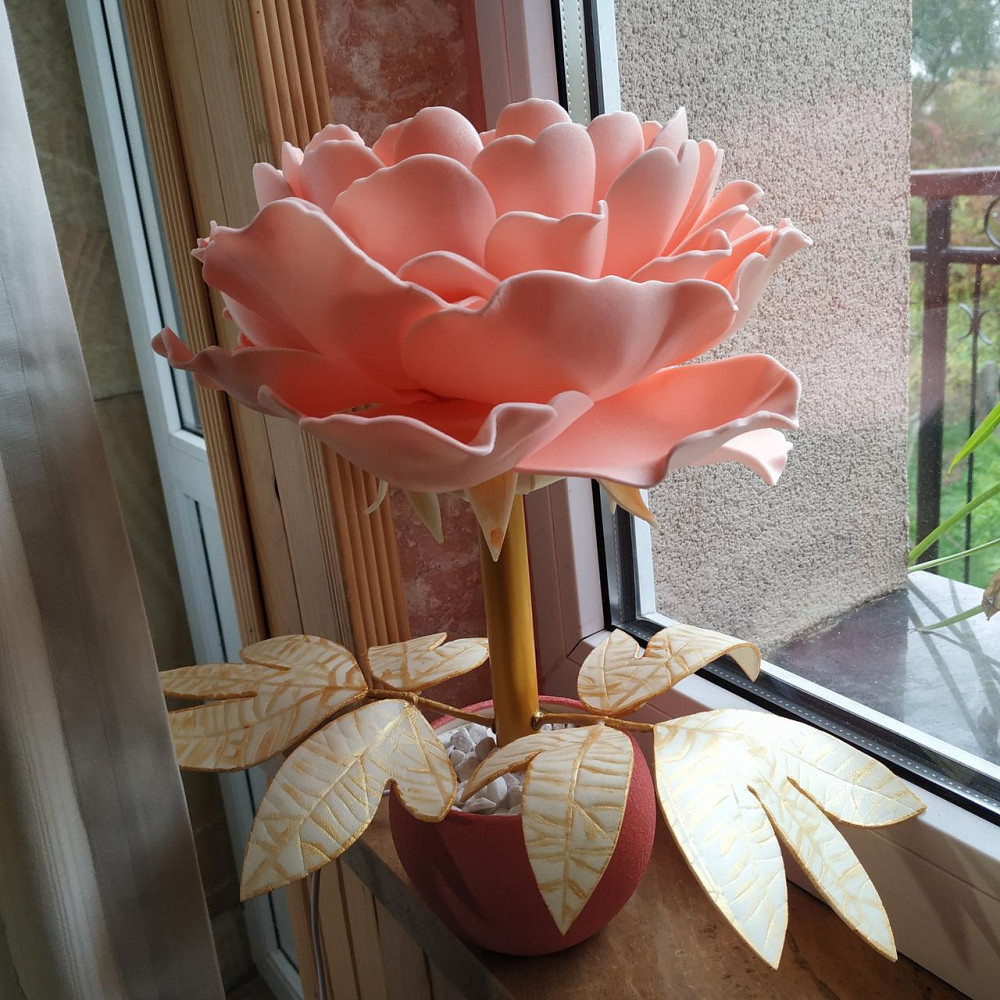 Світильник-нічник "Півонія Рожеві мрії" Дніпро - фото 1