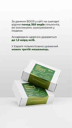 Бокс ANTI PARASITE FORMULA / КОМПЛЕКСНИЙ ПІДХІД ДО ЗАХИСТУ ОРГАНІЗМУ ВІД ПАРАЗИТІВ /ТМ Грін Віза Київ