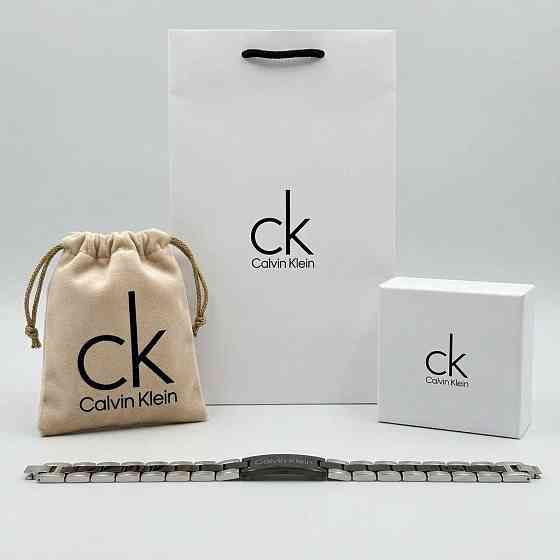 Мужской брендовый браслет Calvin Klein из нержавеющей стали (30112) Киев