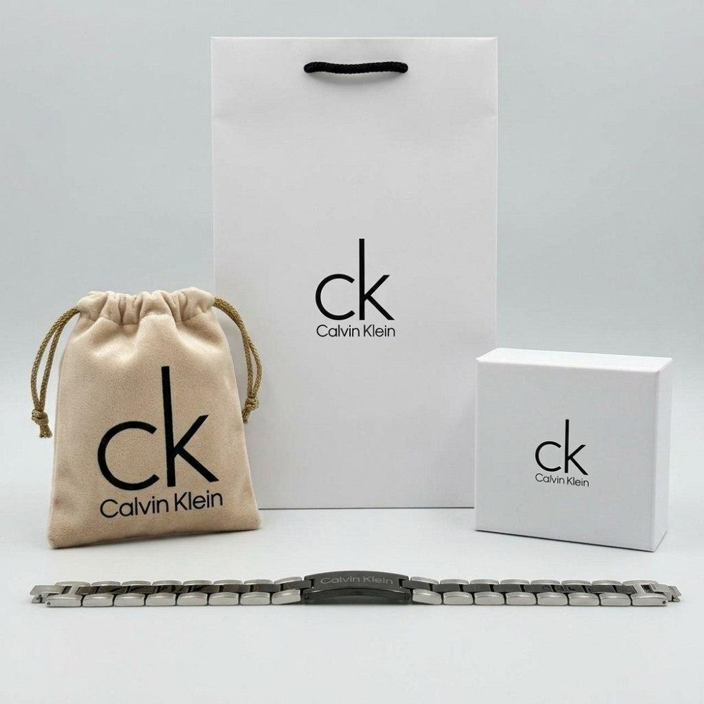 Мужской брендовый браслет Calvin Klein из нержавеющей стали (30112) Киев - изображение 4