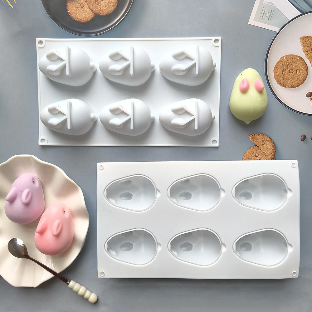 Молд силиконовый Кролики 285 мм на 170 мм белый Киев - изображение 5