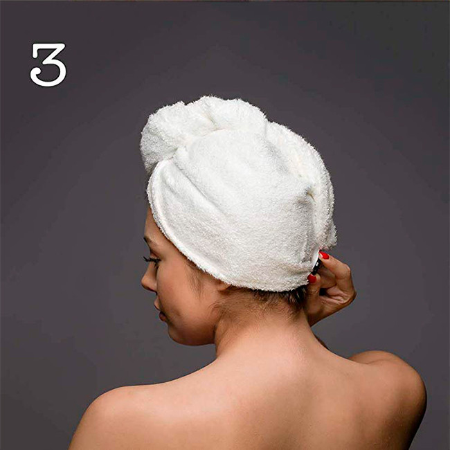 Полотенце для волос тюрбан махровое YouStar 75х26 см 100% Хлопок 400г/м2 (Серый) Сумы - изображение 10