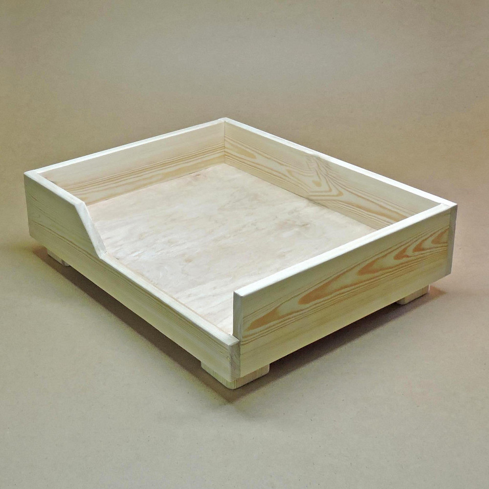 Лежак деревянный для собаки 