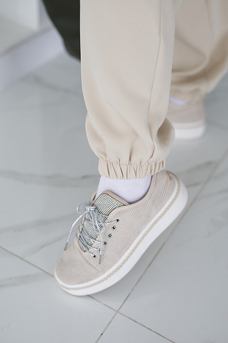 Жіночі широкі штани джогери "Flavio" | Батал Київ - фото 10