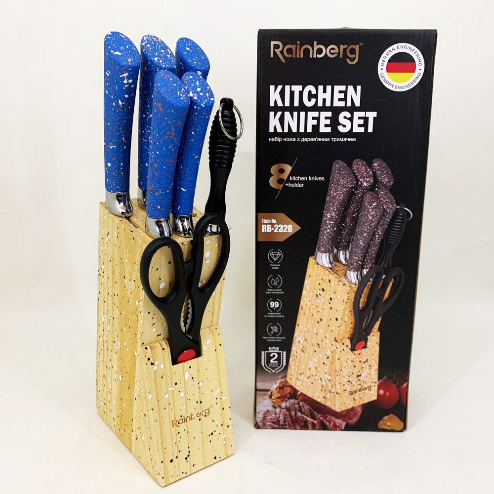 Набор ножей для готовки, Набор ножей со стильным дизайном Кухонный для нарезки NF-25 Львов - изображение 3