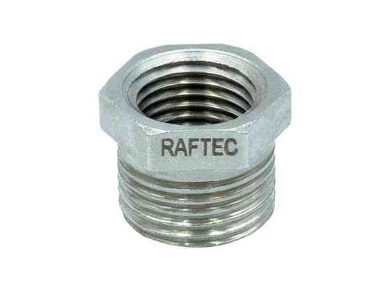 Футорка 3/8 Зх1/4 В латунь, ЗВ, DN10х8, никель, F005001 ТМ RAFTEC Киев