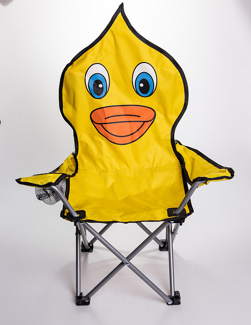 Крісло туристичне для дитини 34х58х65 см з підстаканником Жовтий SJ-0065Y Київ - фото 3