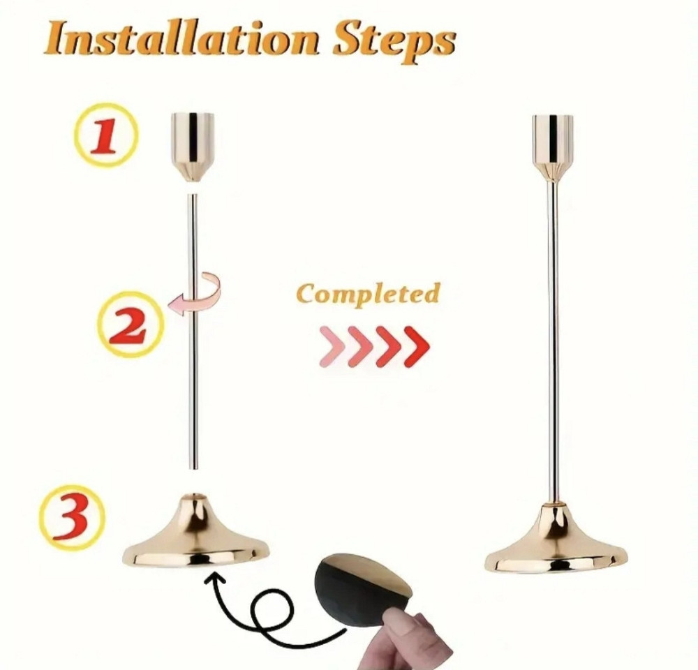 Підсвічники 3 шт Сріблясті Сміла - фото 3