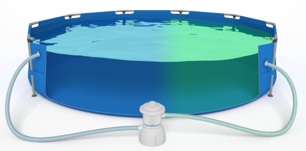 Басейн каркасний садовий із насосом на міцній рамі 305x76см + аксесуари 16in1 Київ - фото 5
