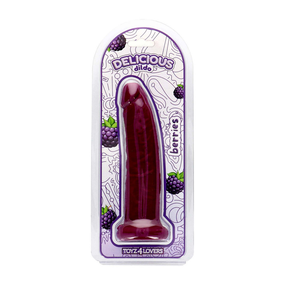 Фалоімітатор з ароматом ожини - Toyz4lovers Delicious Dildo Berries. 19,5 см Sex Aura Київ - фото 2