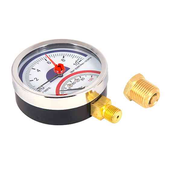 Термоманометр Thermo Alliance Standart 80 мм 1/2", нижнє під'єднання SD17210B Київ