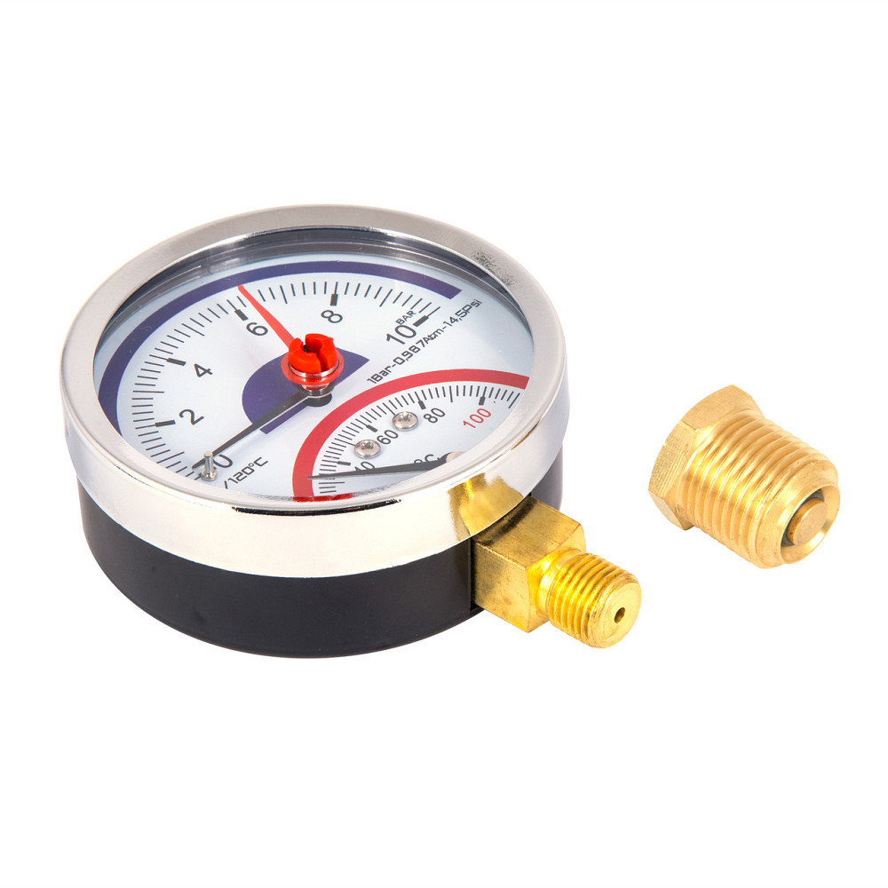 Термоманометр Thermo Alliance Standart 80 мм 1/2", нижнє під'єднання SD17210B Київ - фото 4