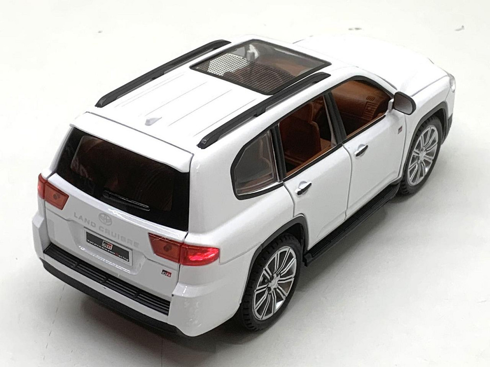 Машина Автосвіт Toyota Land Cruiser інерційна відчиняються двері капот багажник 20 см 1:24 Біла (AP-2034) Чернігів - фото 5