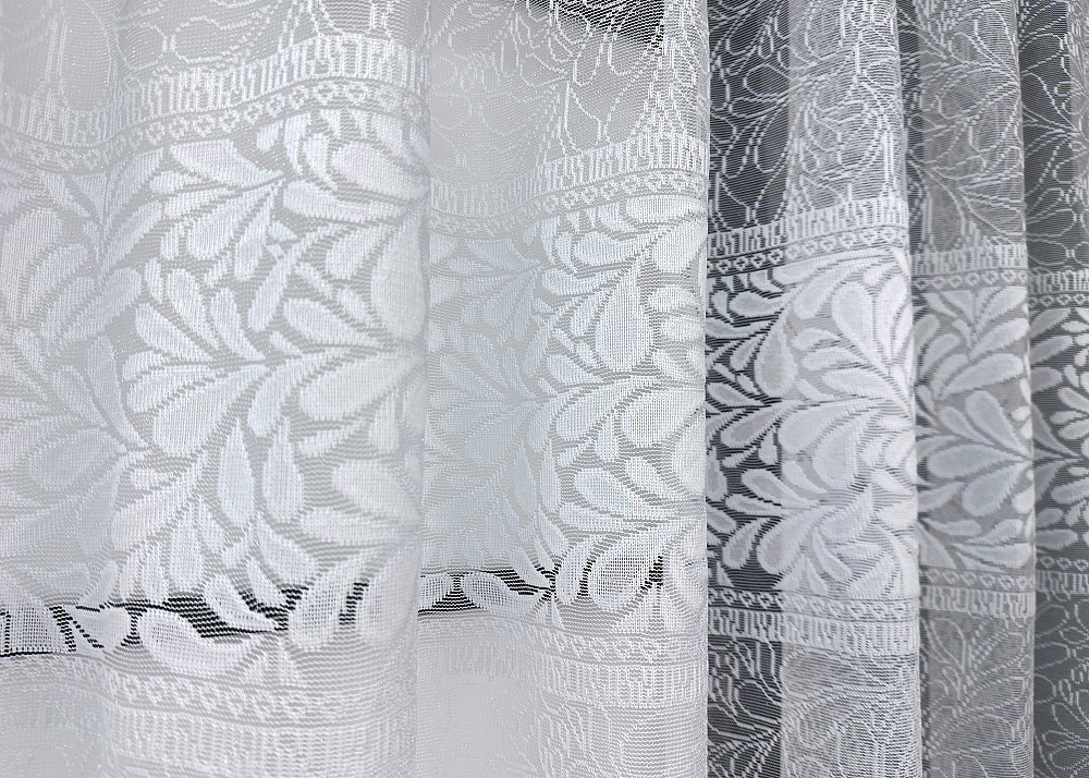 Тюль жакард VR-Textil № 1527т Арка на кухню колір білий 200х160 см (53-0196) Київ - фото 4