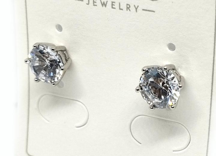 Сережки гвоздики сріблясті Київ - фото 1