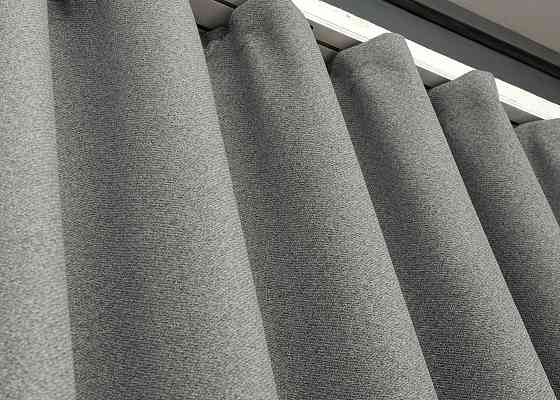 Шторна тканина льон блекаут 100%, колір сірий 1821ш Київ