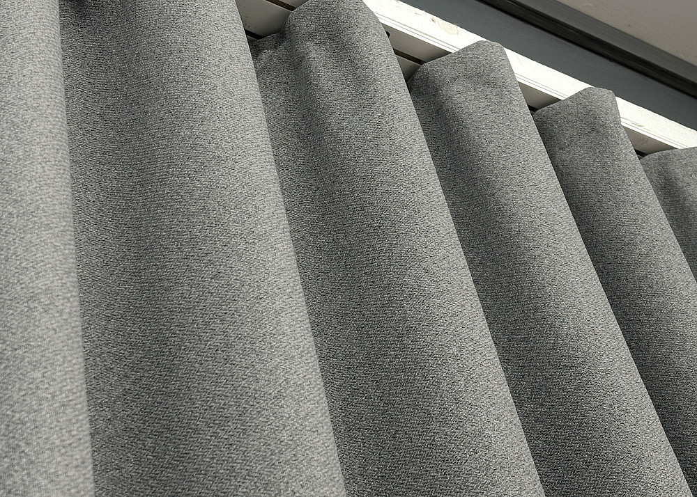 Шторная ткань лен блэкаут 100%, цвет серый 1821ш Киев - изображение 5