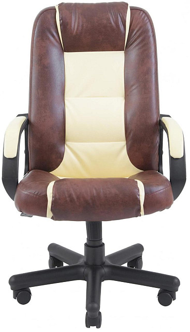 Офисное Кресло Руководителя Richman Chelsea Madras Tobacco-Vanilla Пластик Рич М2 AnyFix Бежево-коричневый Днепр - изображение 6