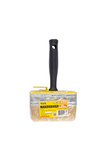 Макловиця MASTERTOOL 120х30х40 мм натуральна щетина з пластиковою ручкою 91-9612 Коломыя - изображение 4
