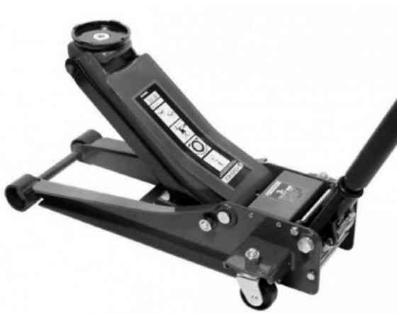 Домкрат 3т (75-510мм) підкатний гідравлічний двухштоковий низькопрофільний з прогумов Одеса