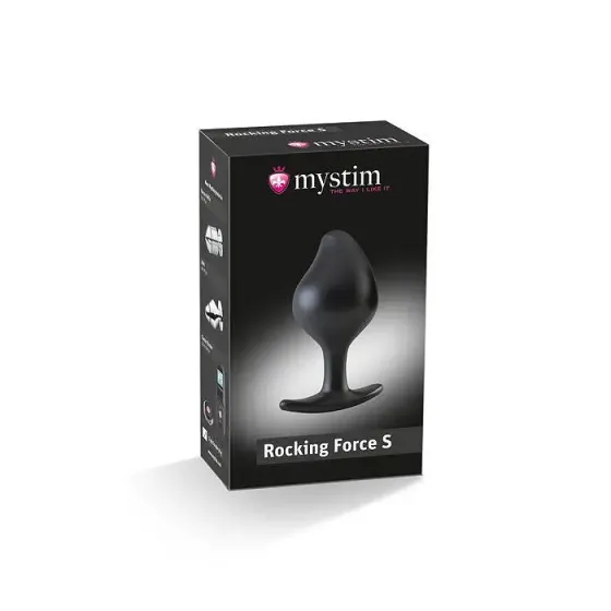 Силіконова анальна пробка Mystim Rocking Force S для електростимулятора, діаметр 3,7 см Львів