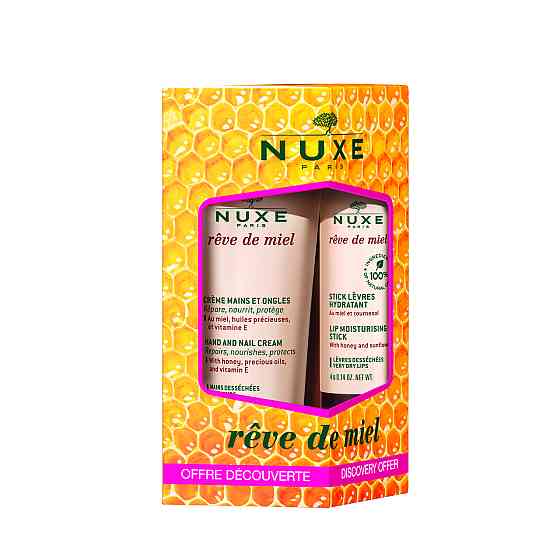 Нюкс Набор Медовая мечта стик для губ 4 г + Крем для рук 30 мл Nuxe Rêve de miel Stick +hand Днепр
