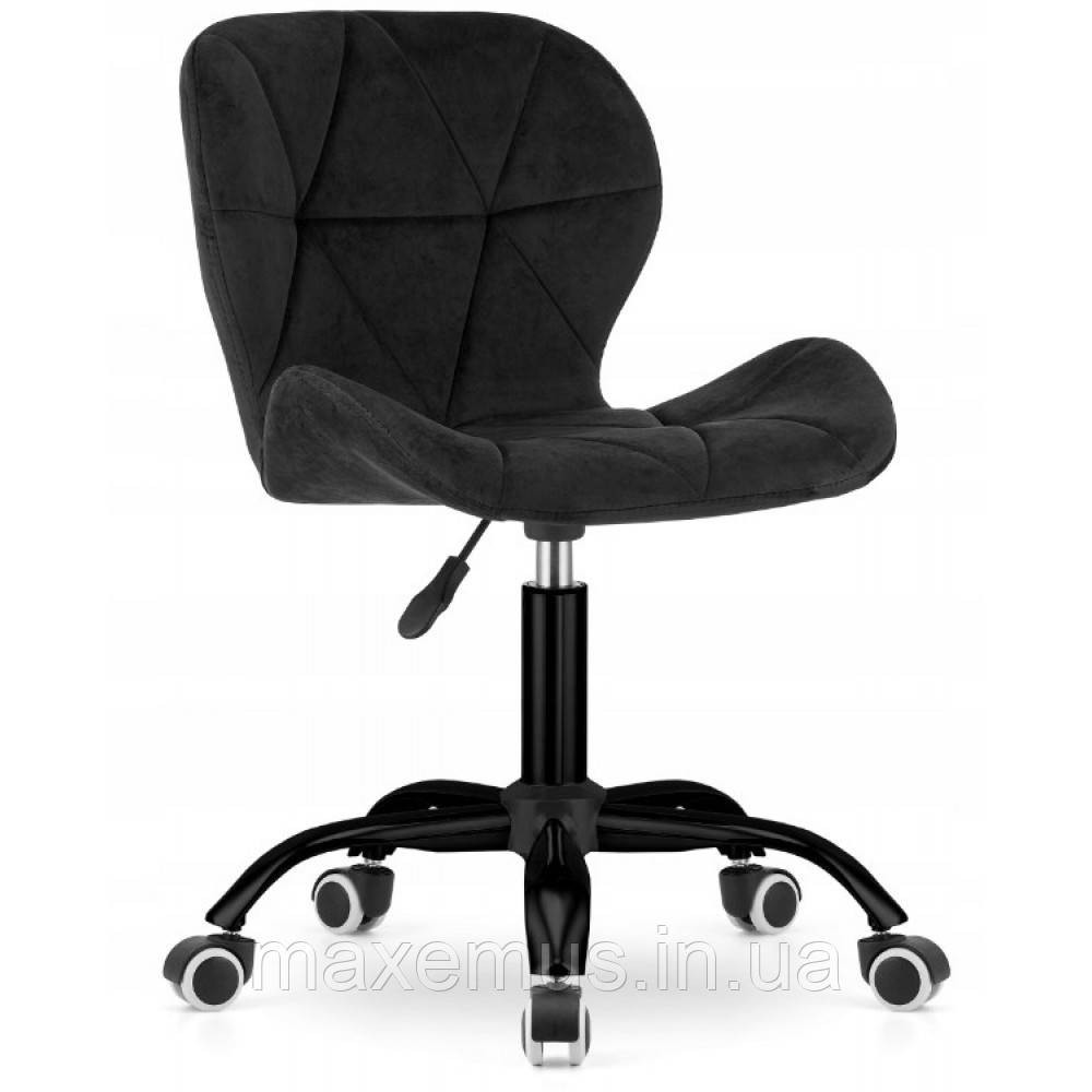 Офисное кресло операторское велюр черный для персонала Bonro B-531 кресло на колесах для офиса компьютерное Мостиска - изображение 2