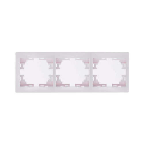 MIRA білий Рамка горизонтальна 3-а без вставки Лезард Житомир - фото 1