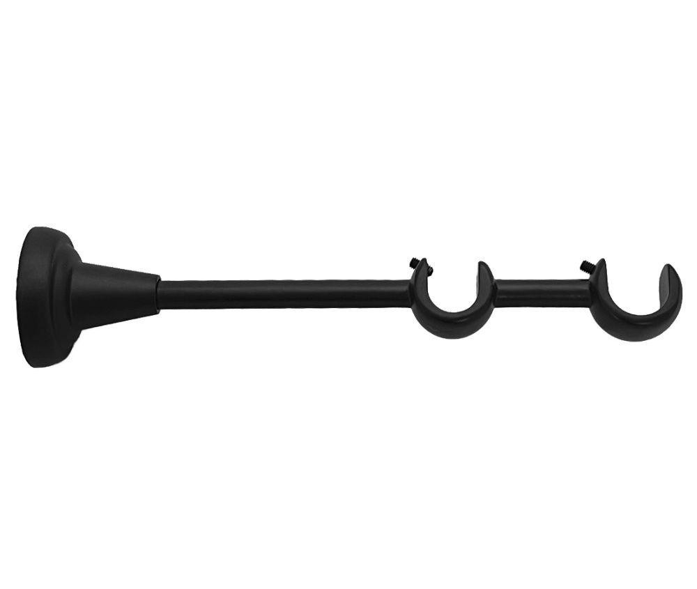 Тримач Orvit ВІДКРИТИЙ дворядний до стіни 19\16 мм ЧОРНИЙ ОКСАМИТ Львов - изображение 1