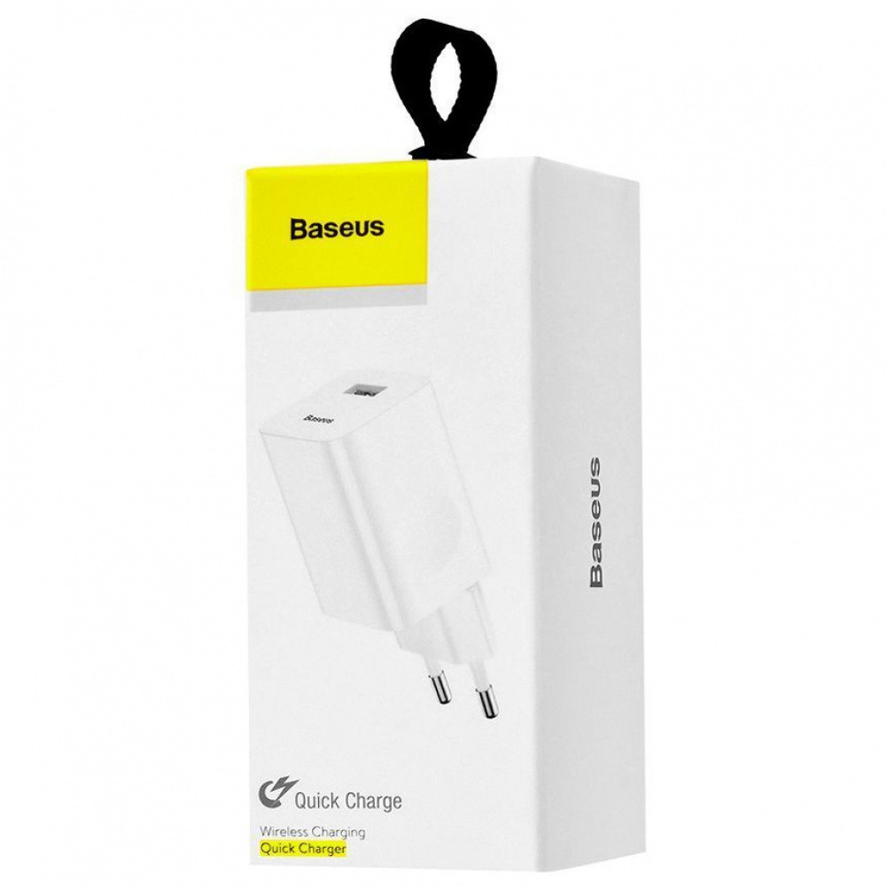 Сетевое зарядное устройство для Baseus Wall Charger QC3.0 белый Львов - изображение 2