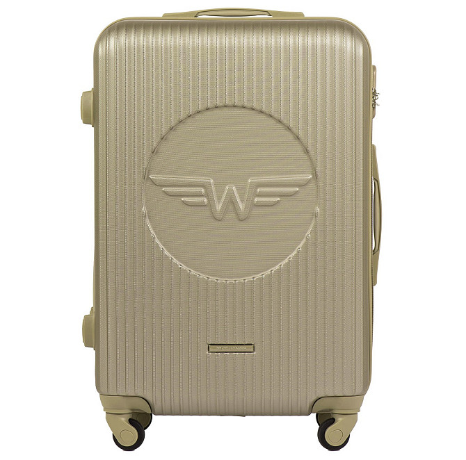 Валіза пластикова WINGS SWL01середня шампань 65 см Київ - фото 2