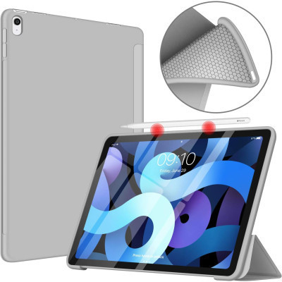 Чехол для планшета BeCover Tri Fold Soft TPU Silicone Apple iPad Air (4/5) 2020/2022 10.9" Gray (711132) Винница - изображение 2