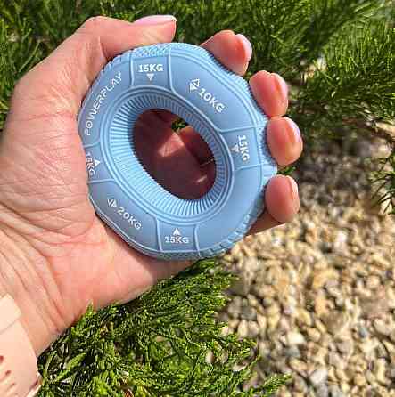 Еспандер кистьовий силіконовий PowerPlay PP-4331 Hand Grip Light 10-15-20 кг. Блакитний Київ