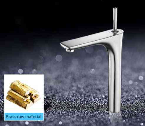 Смеситель для умывальника WanFan люкс качества, кран для ванной комнаты, керамический картридж Хромированный Каменец-Подольский