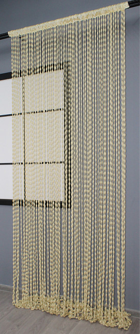 Штори-нитки "Шиніл" з люрексом Кремовий 300х300см 1 шт (61-046) Київ - фото 4