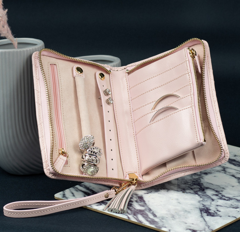 Футляр для драгоценностей Friedrich Lederwaren Aurora (12х17х3 см) Розовый Киев - изображение 7